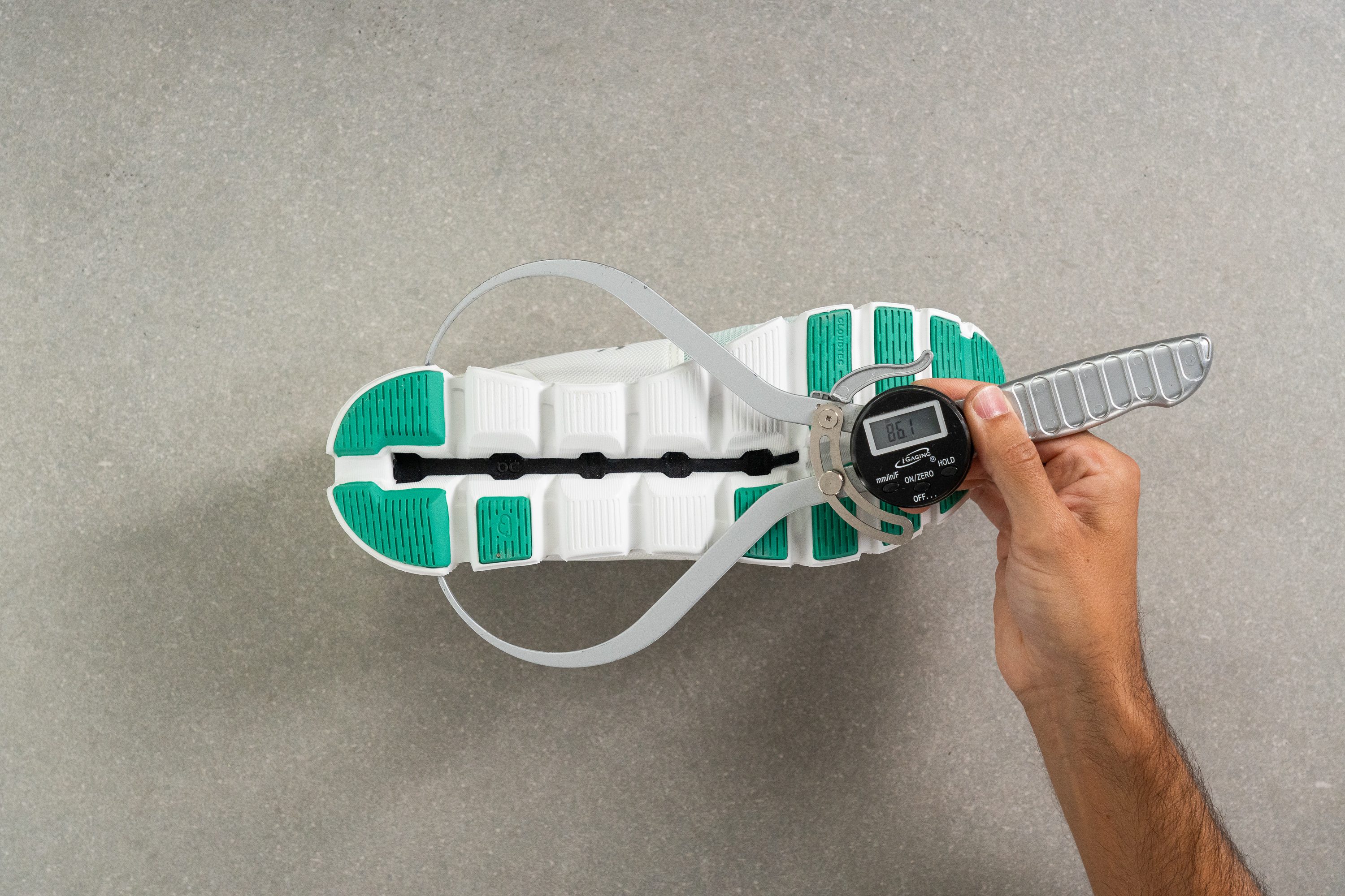 On Cloud 5 Push Midsole width in the heel