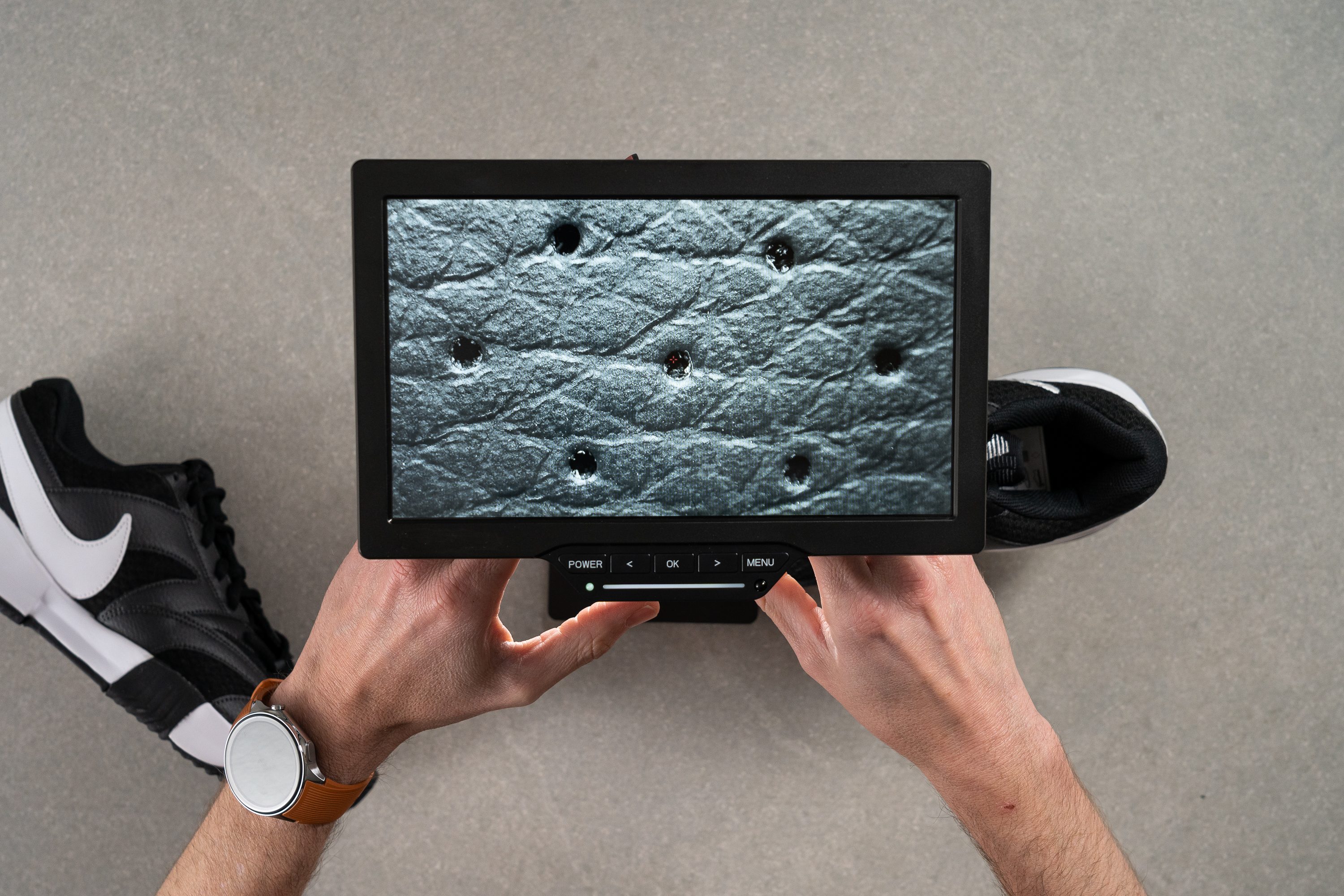 NikeCourt Lite 4 Breathability Microscope test