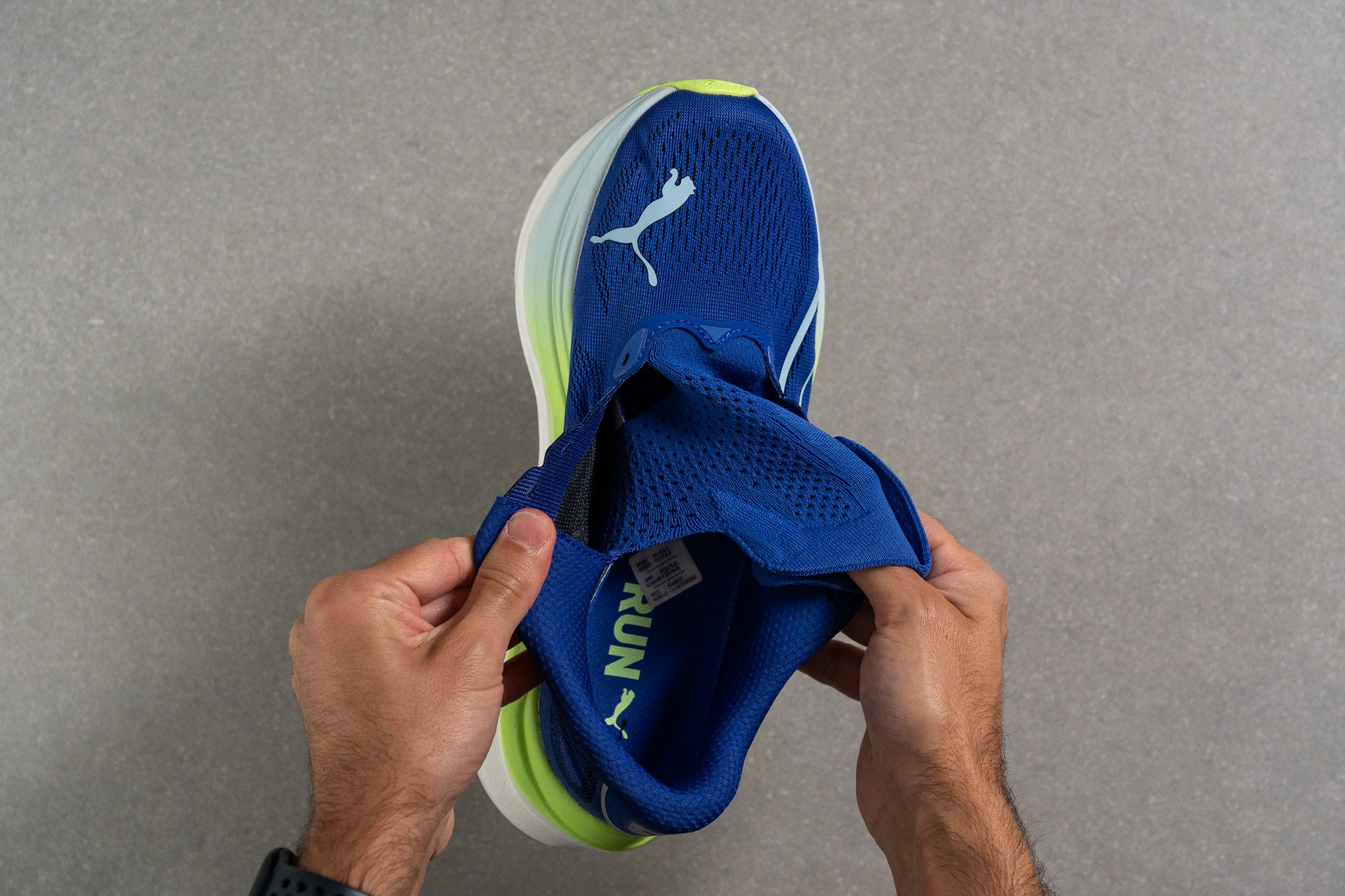 Puma MagMax Nitro Tongue: gusset type
